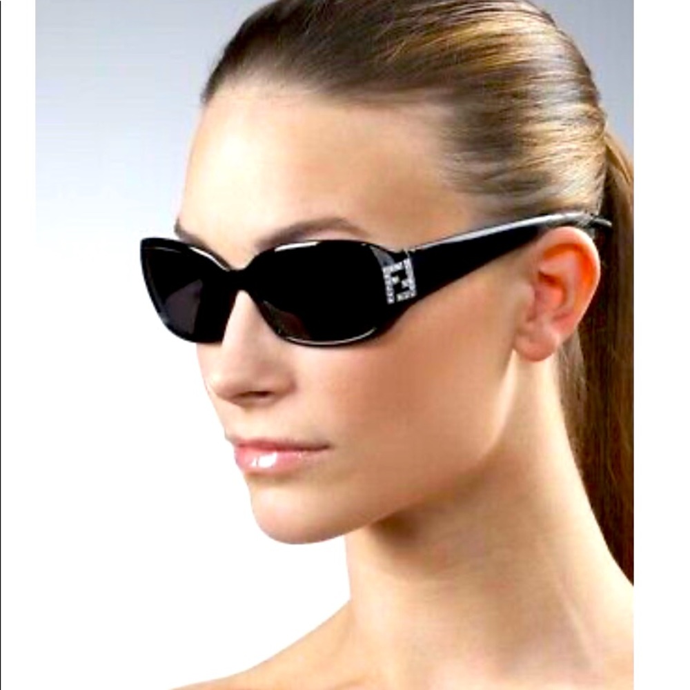 Fendi sunglasses; black w/ Swarovski crystals